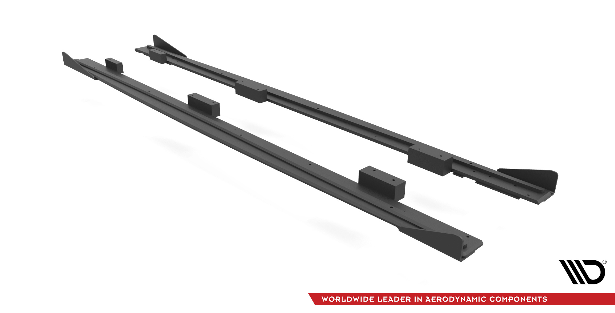 Street Pro Seitenschweller Leisten + Flaps passend für Audi S3 / A3 S-Line Sportback 8V FL schwarz Hochglanz