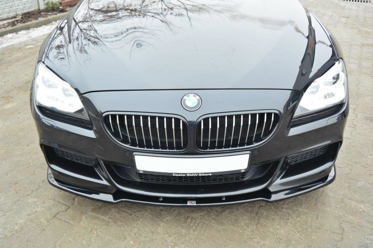 Street+ Spoilerlippe Front Ansatz passend für BMW 6er Gran Coupe M Paket schwarz Hochglanz