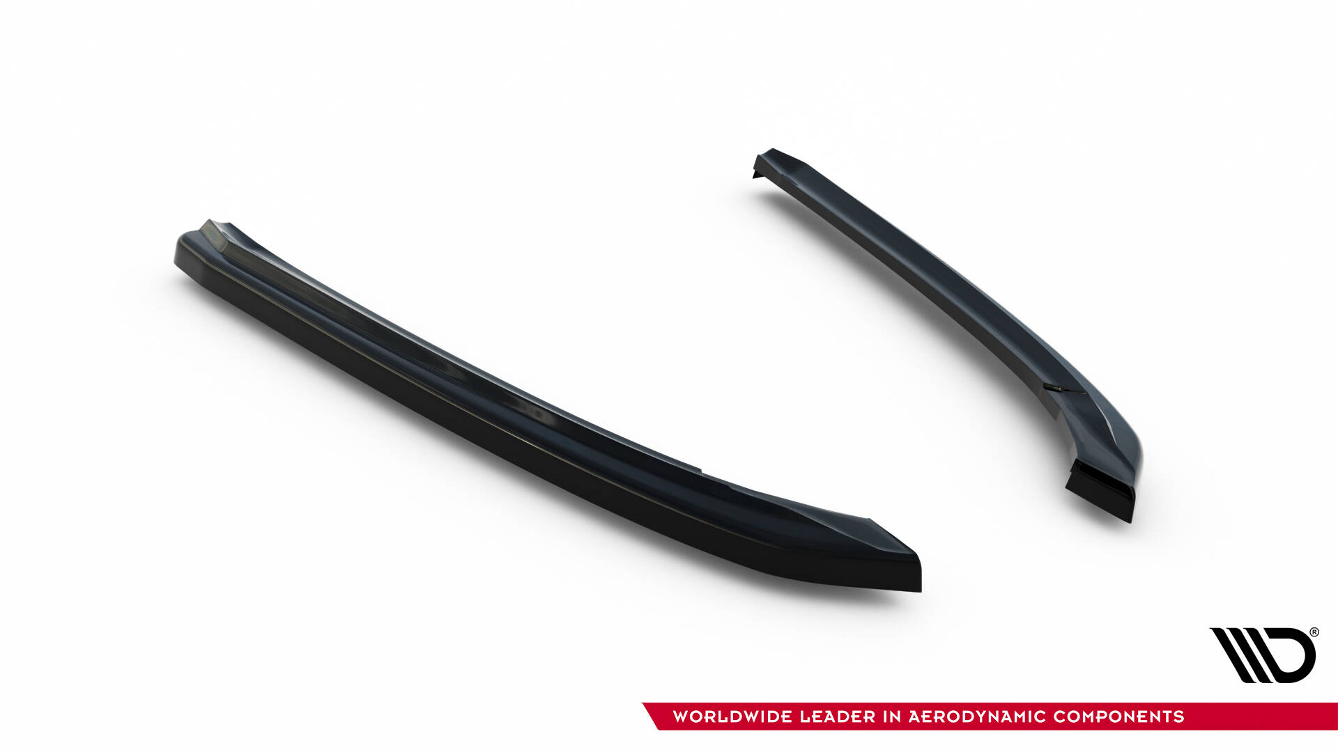 Heck Ansatz Flaps Diffusor für Audi A8 D4 schwarz Hochglanz