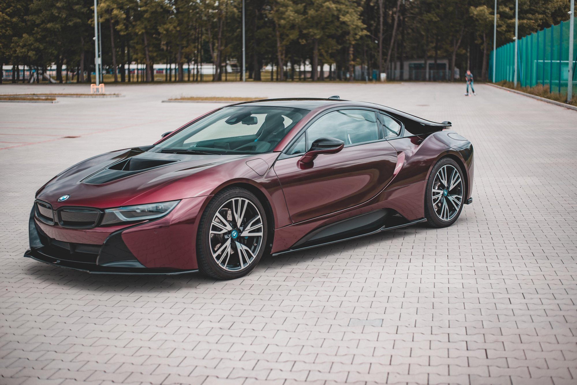 Seitenschweller Ansatz für BMW i8 schwarz Hochglanz