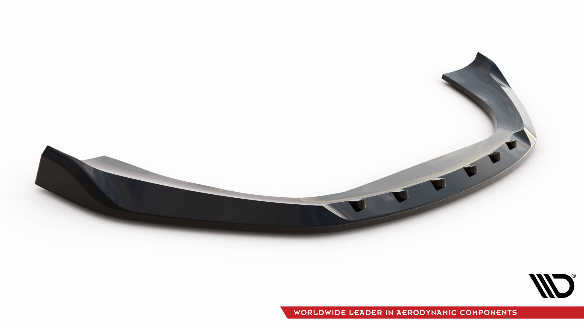Street+ Spoilerlippe Front Ansatz V.1 passend für Porsche Macan Mk1 schwarz Hochglanz