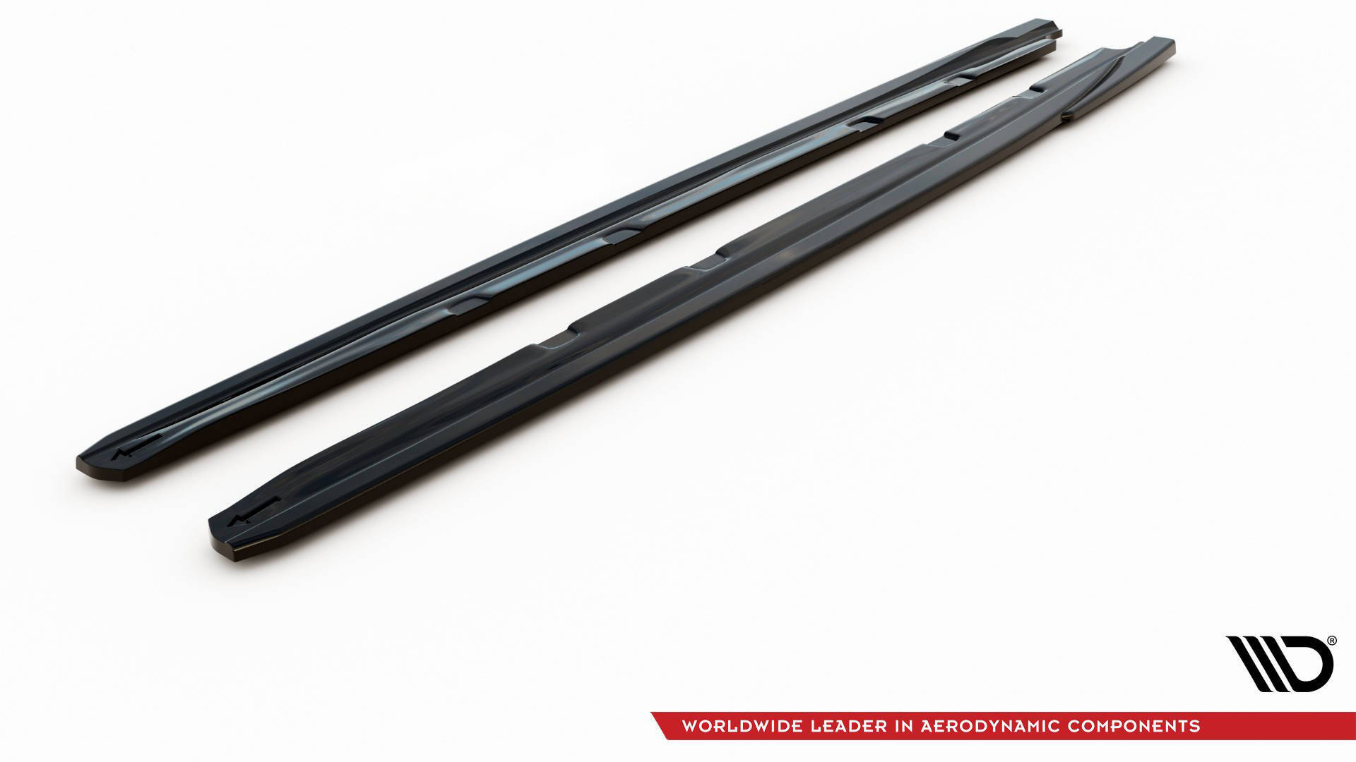 Seitenschweller Ansatz für V.5 Seat Leon Cupra / FR Mk3 / Mk3 Facelift schwarz Hochglanz