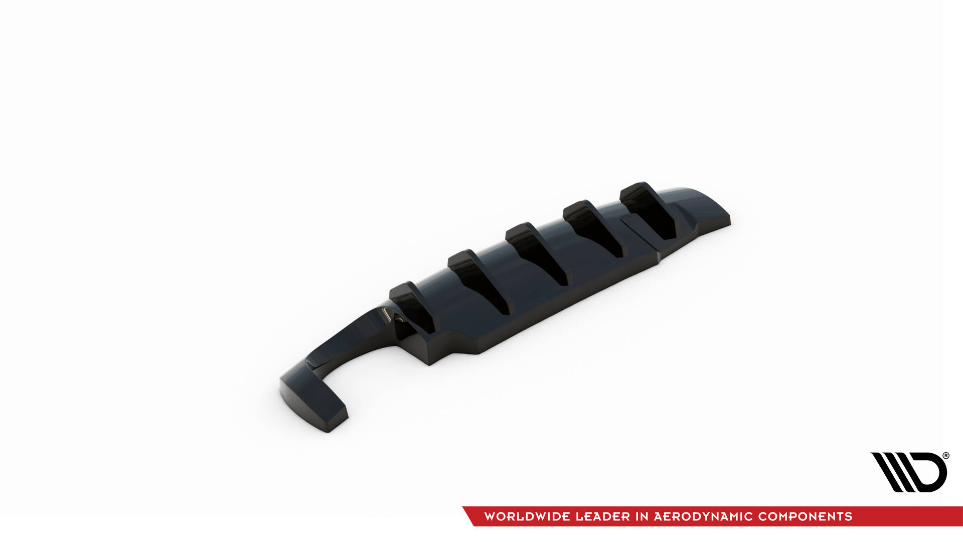 Street+ Heck Ansatz Diffusor passend für Seat Ibiza CUPRA Mk3 schwarz Hochglanz