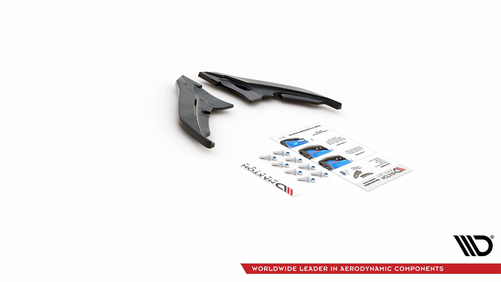 Street+ Heck Ansatz Flaps passend für Peugeot 308 GT Mk2 FL schwarz Hochglanz