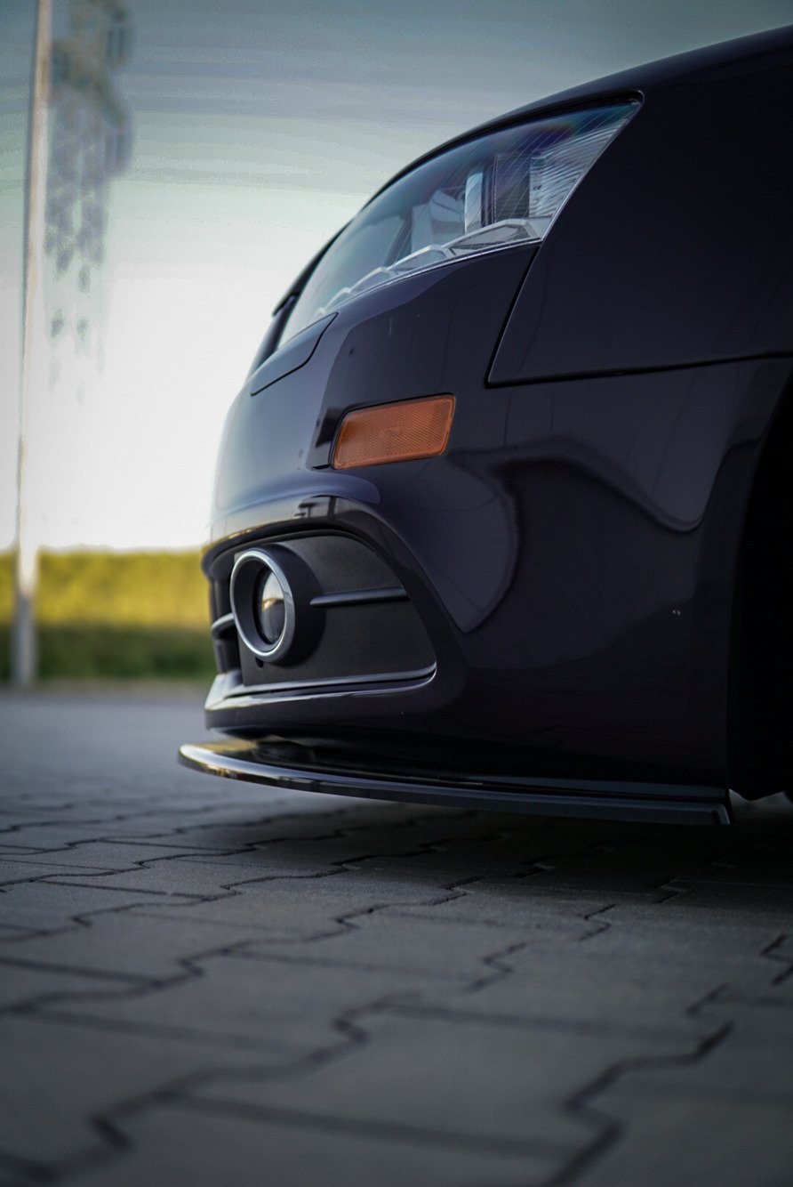 Front Ansatz für Audi A6 S-Line C6 FL schwarz Hochglanz
