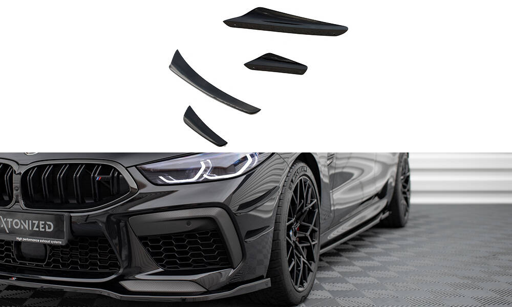 Stoßstangen Flaps Wings vorne Canards passend für BMW M8 Gran Coupe F93 / Coupe F92