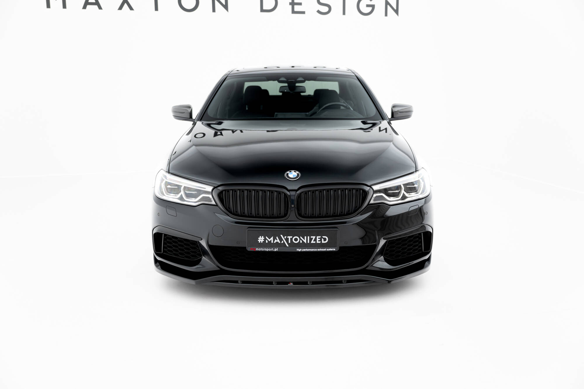 Street+ Spoilerlippe Front Ansatz V.3 passend für BMW M550i / M550d Limousine G30 schwarz Hochglanz