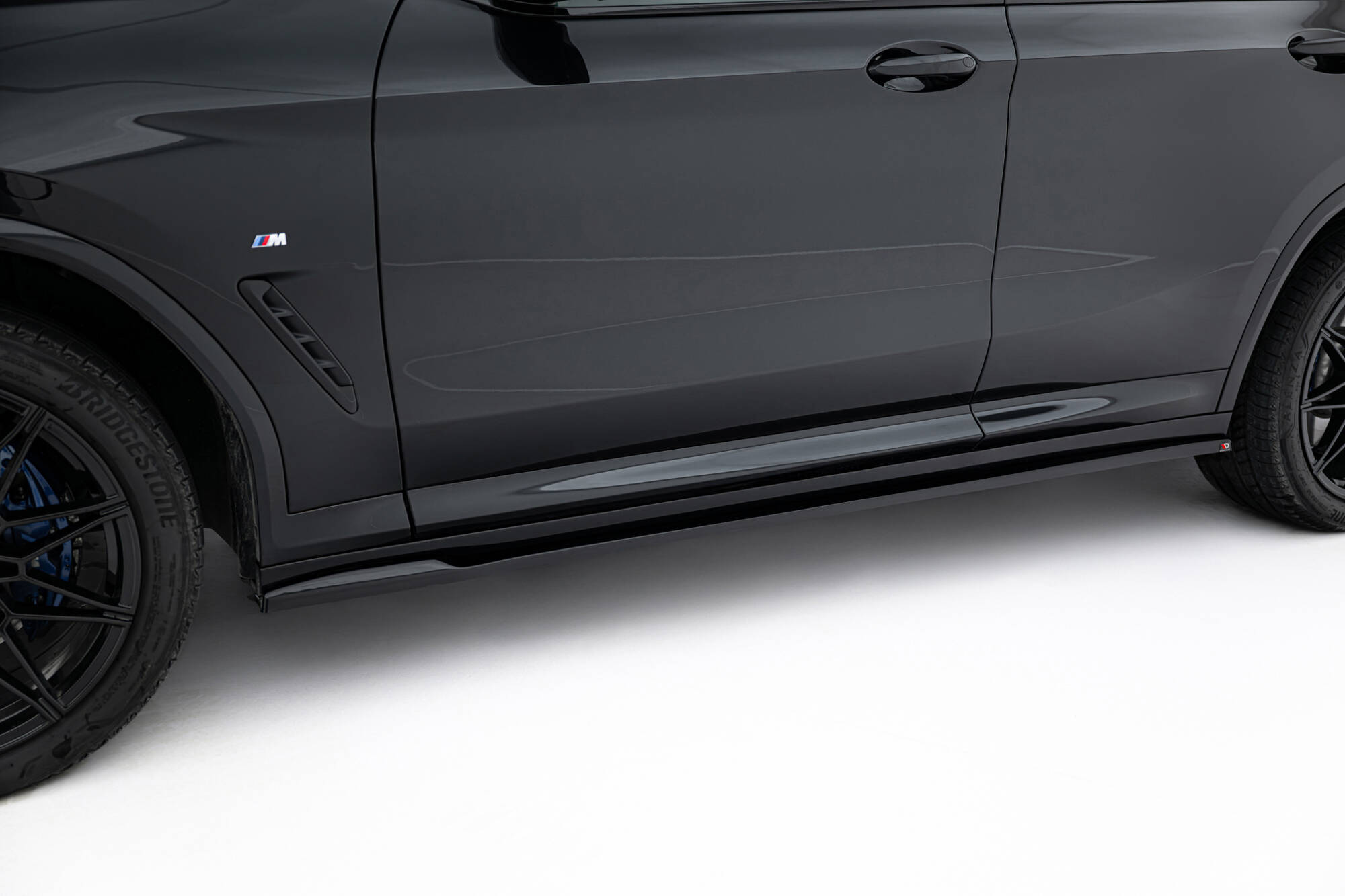Street+ Seitenschweller Leisten passend für BMW X4 M-Paket G02 FL schwarz Hochglanz
