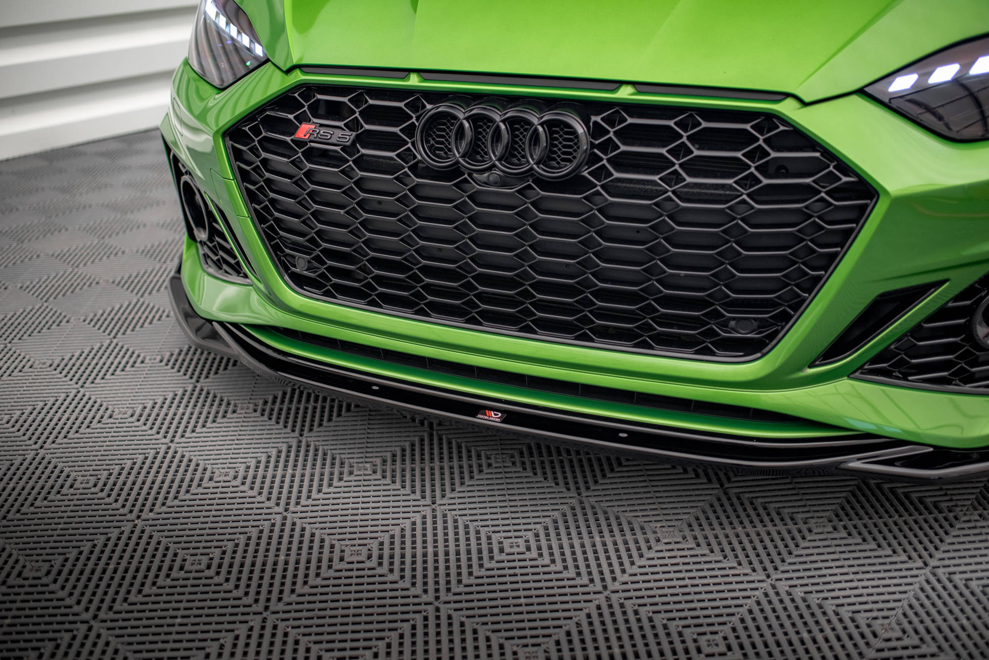 Street+ Spoilerlippe Front Ansatz V.1 + Flaps passend für Audi RS5 F5 FL