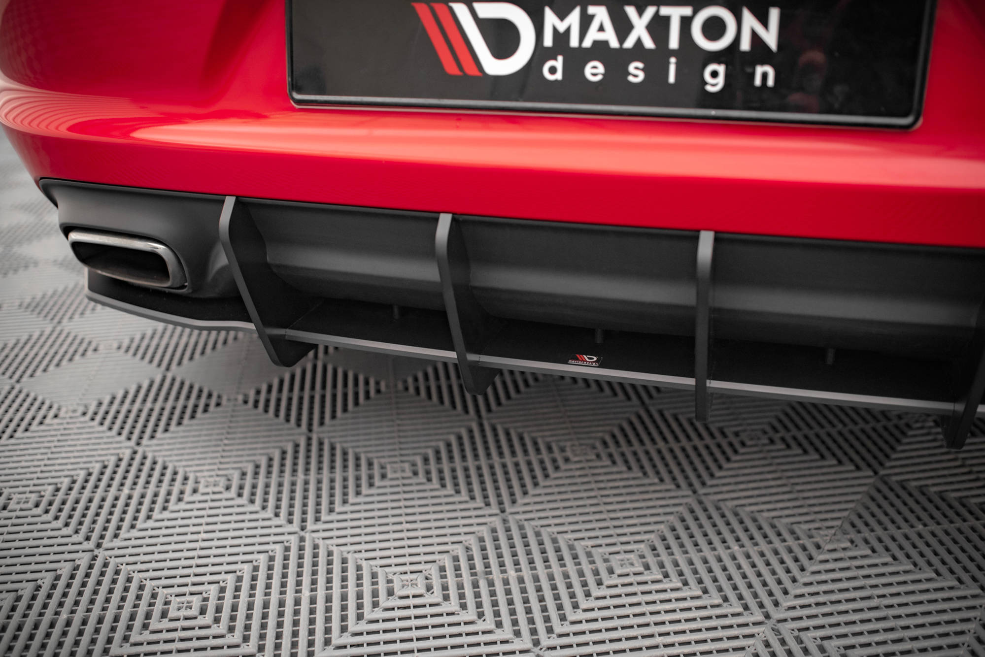 Street Pro Heckschürze Heck Ansatz Diffusor passend für Dodge Charger RT Mk7 FL