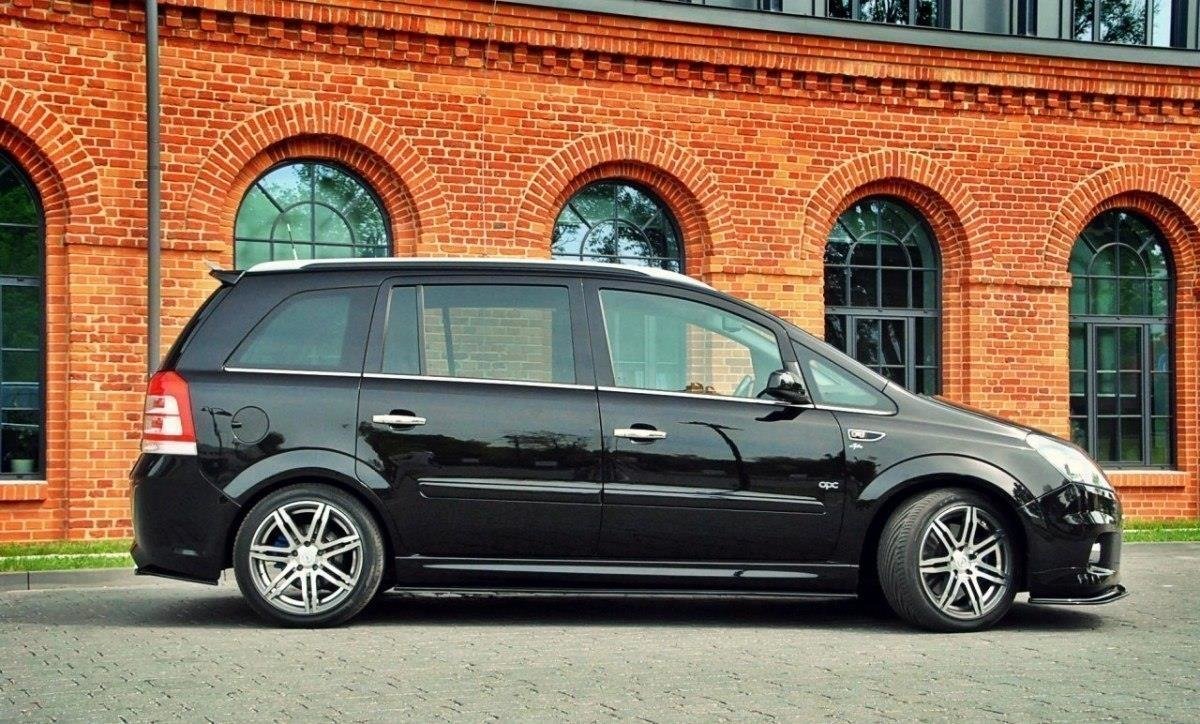 Street+ Seitenschweller Leisten passend für Opel Zafira B OPC Carbon Look