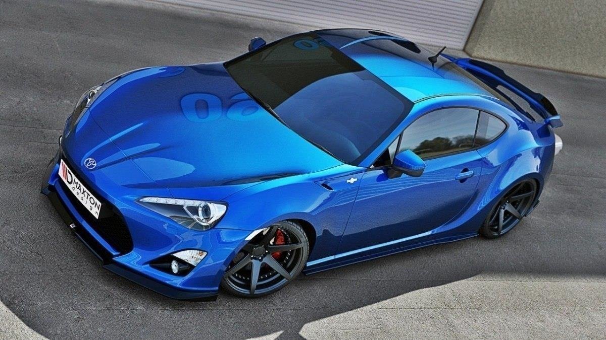 Street+ Spoilerlippe Front Ansatz passend für Toyota GT86 schwarz Hochglanz