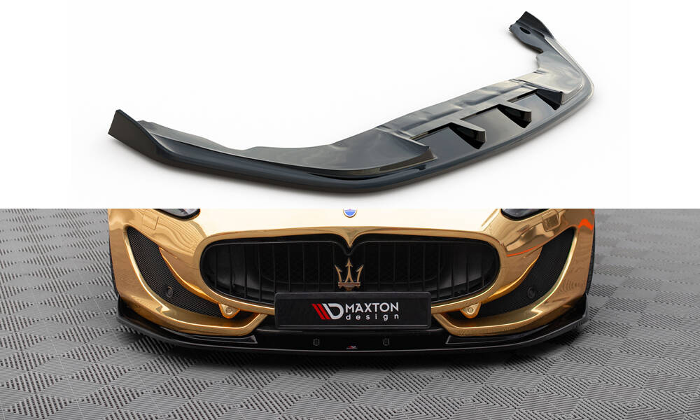 Frontlippe V.1 passend für Maserati Granturismo Mk1 FL schwarz Hochglanz