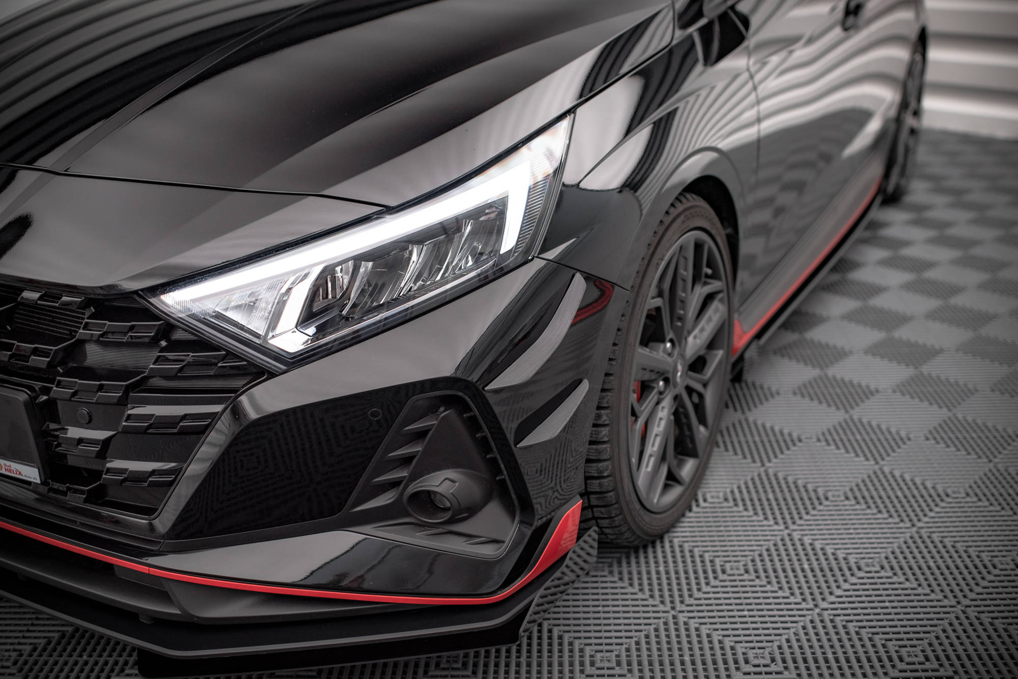 Stoßstangen Flaps Wings vorne Canards passend für Hyundai I20 N Mk3