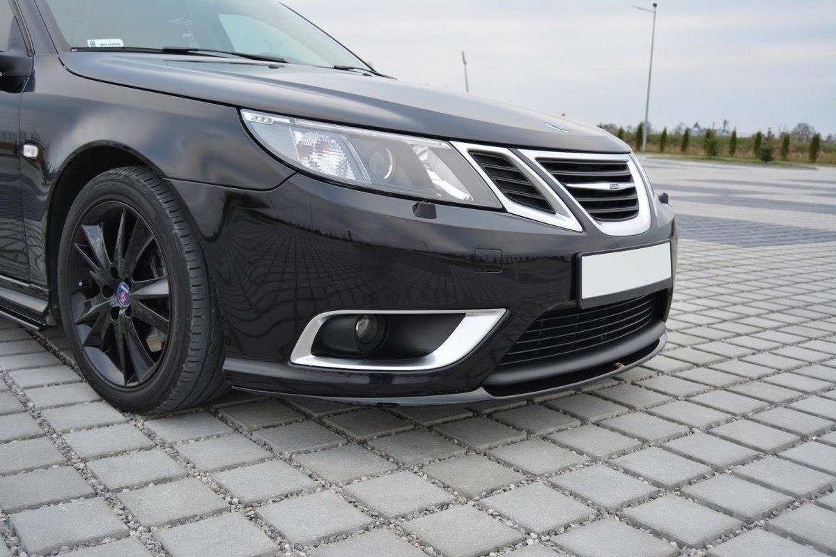 Frontlippe passend für Saab 9-3 Aero Mk2 FL schwarz Hochglanz
