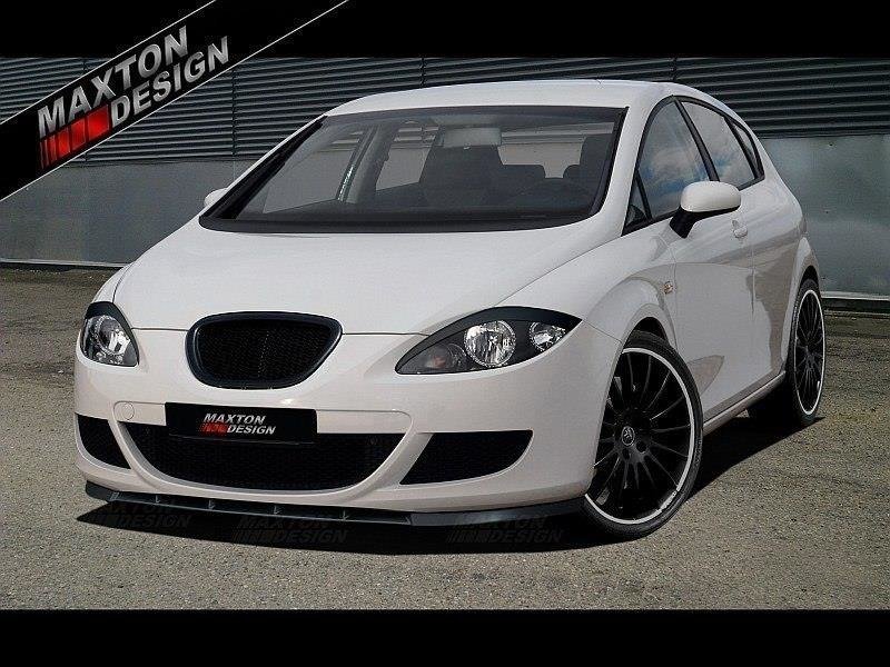 Street+ Spoilerlippe Front Ansatz passend für Seat Leon MK2 vor FL schwarz matt