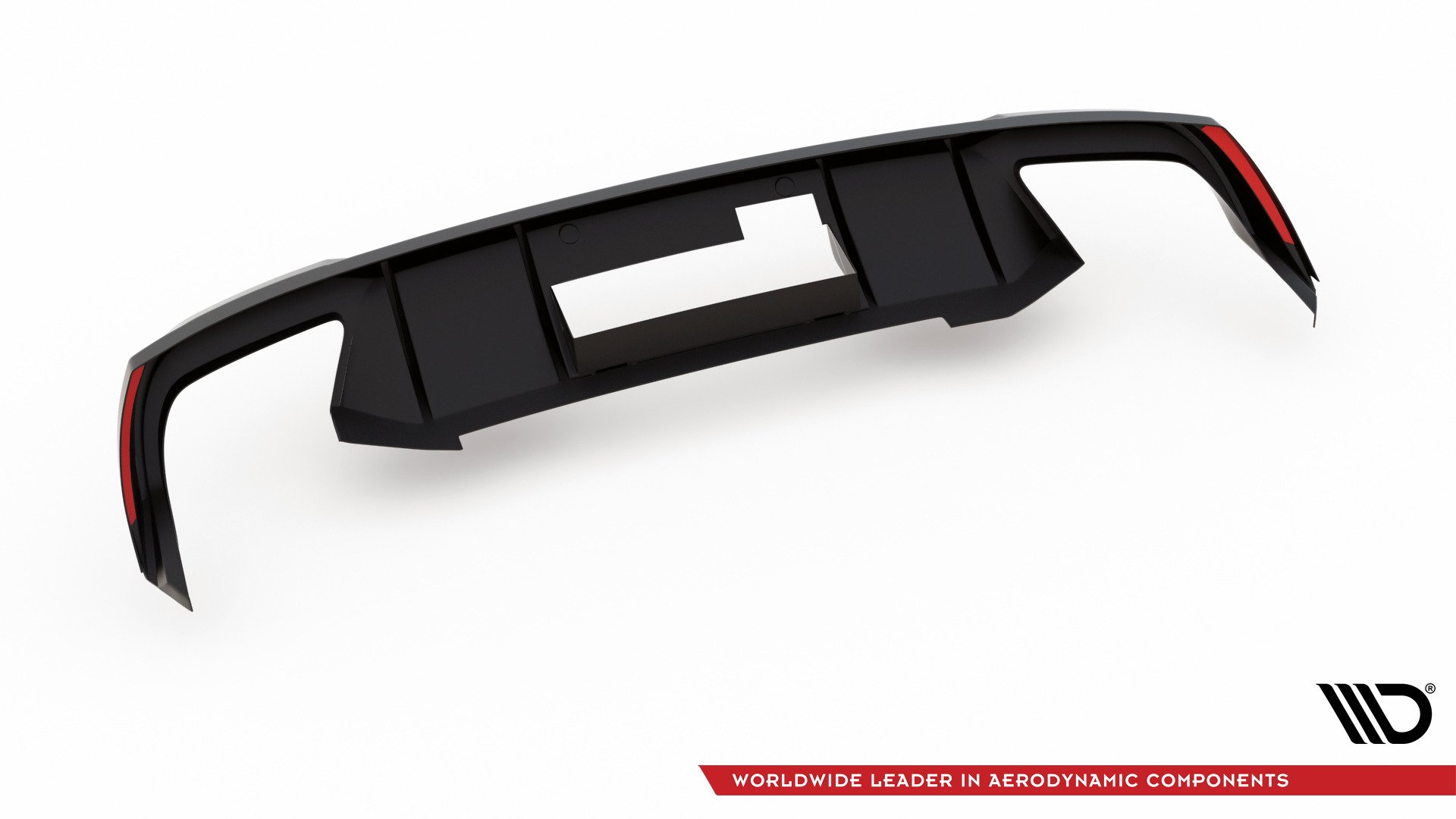 Street+ Heck Ansatz Diffusor V.2 passend für Skoda Octavia RS Mk3 / Mk3 FL Hatchback / Kombi schwarz Hochglanz