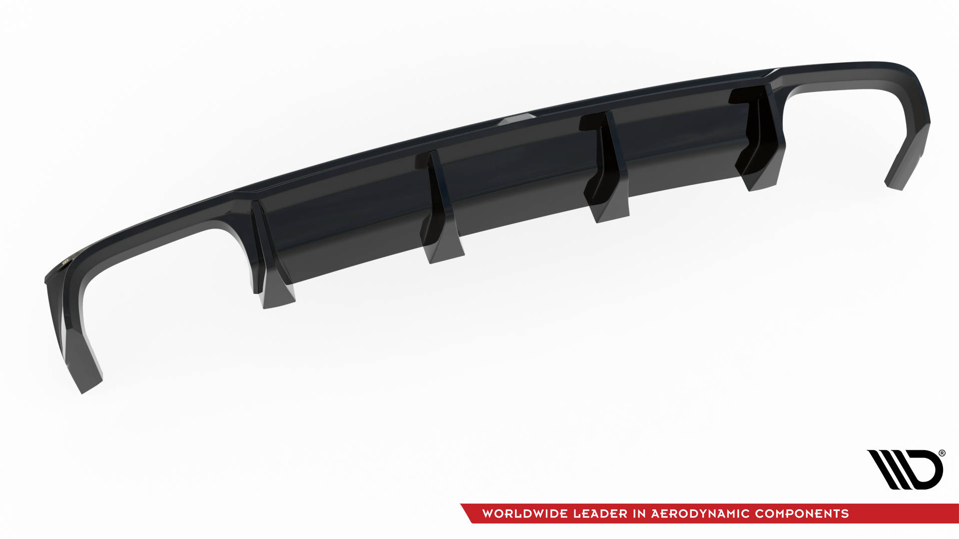 Street+ Heck Ansatz Diffusor passend für Audi S8 D5 schwarz Hochglanz