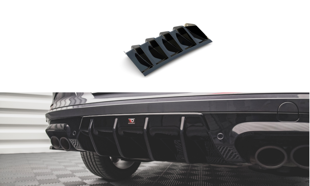 Heckansatz Diffusor V.1 passend für CUPRA Formentor Mk1 / Mk1 FL schwarz Hochglanz