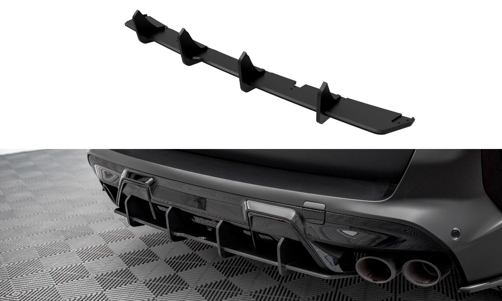 Street Pro Heckschürze Heck Ansatz Diffusor passend für BMW X5M F95 rot