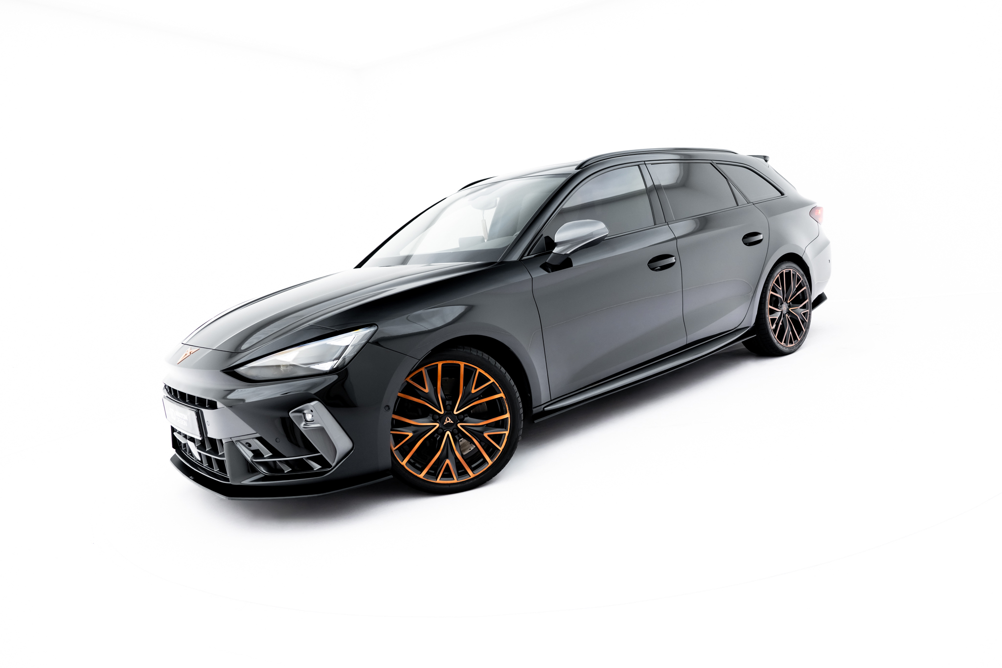 Seitenschweller Ansatz Paar passend für CUPRA Leon ST / Hatchback Aero Mk1 / Mk1 FL roter Kern