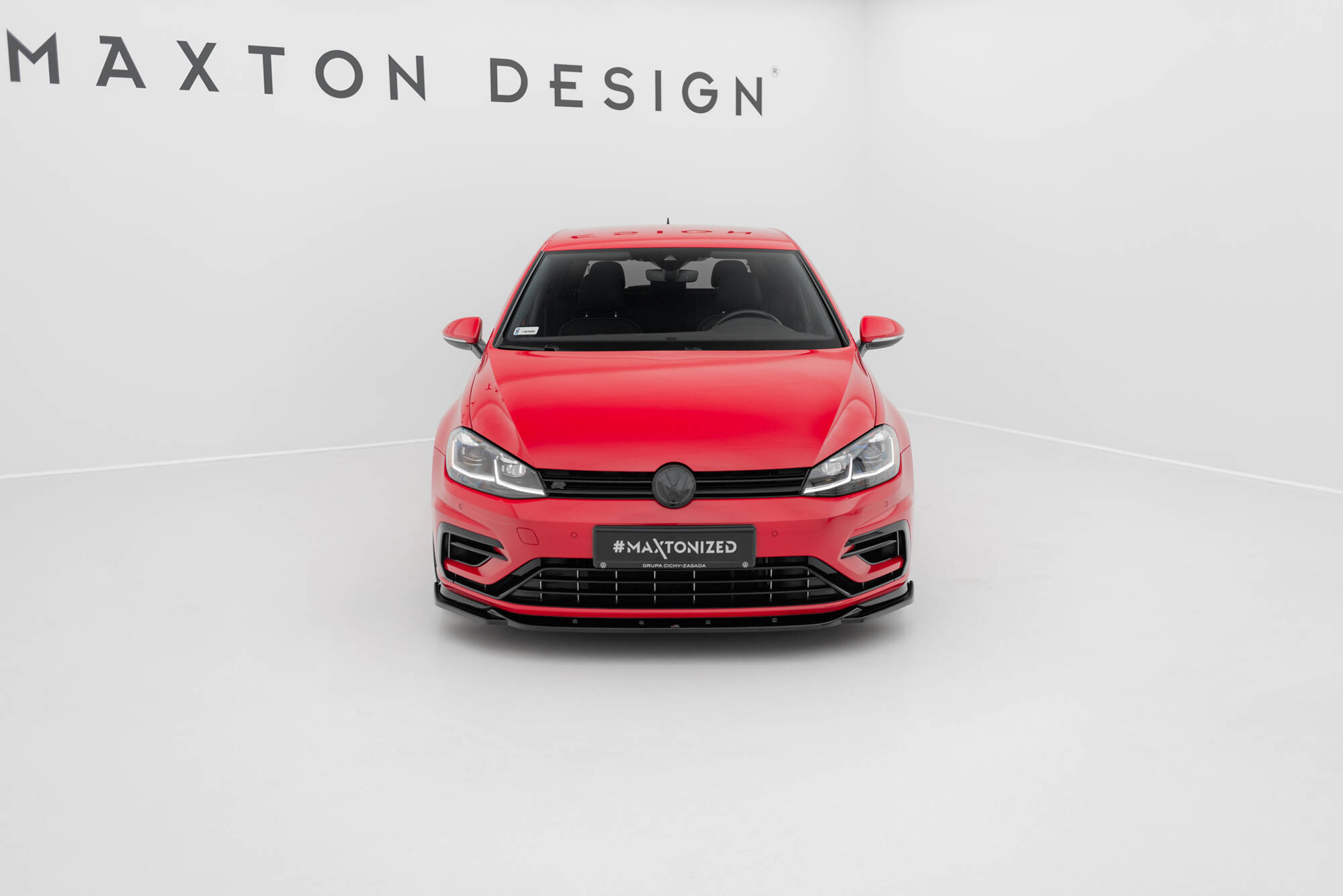 Front Ansatz für V.9 VW Golf R / R-Line Mk7 Facelift schwarz Hochglanz