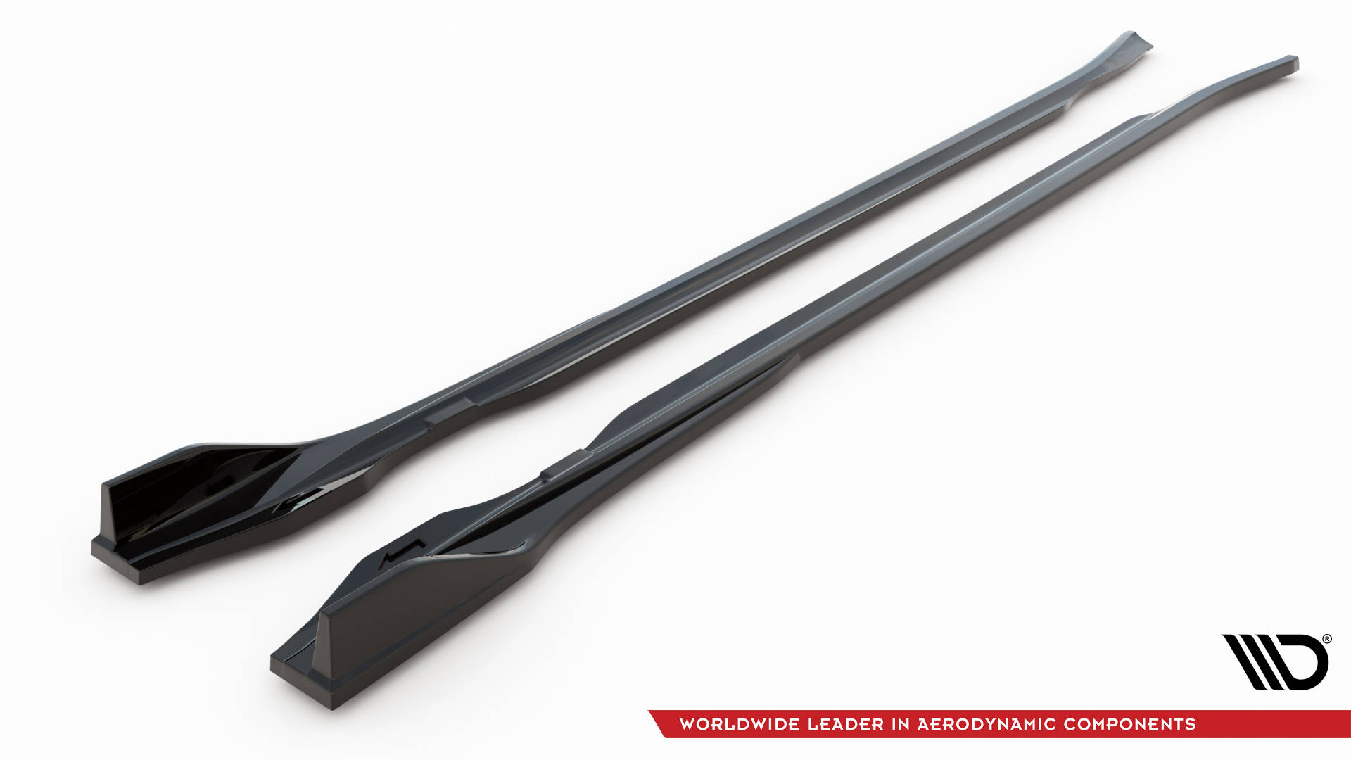 Street+ Seitenschweller Leisten V.2 passend für Audi e-Tron GT / RS GT Mk1 schwarz Hochglanz