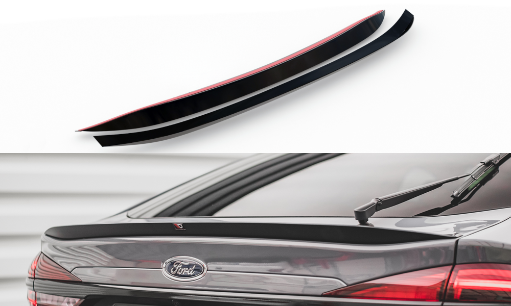 Spoiler CAP für Ford Mondeo Liftback Mk5 schwarz Hochglanz