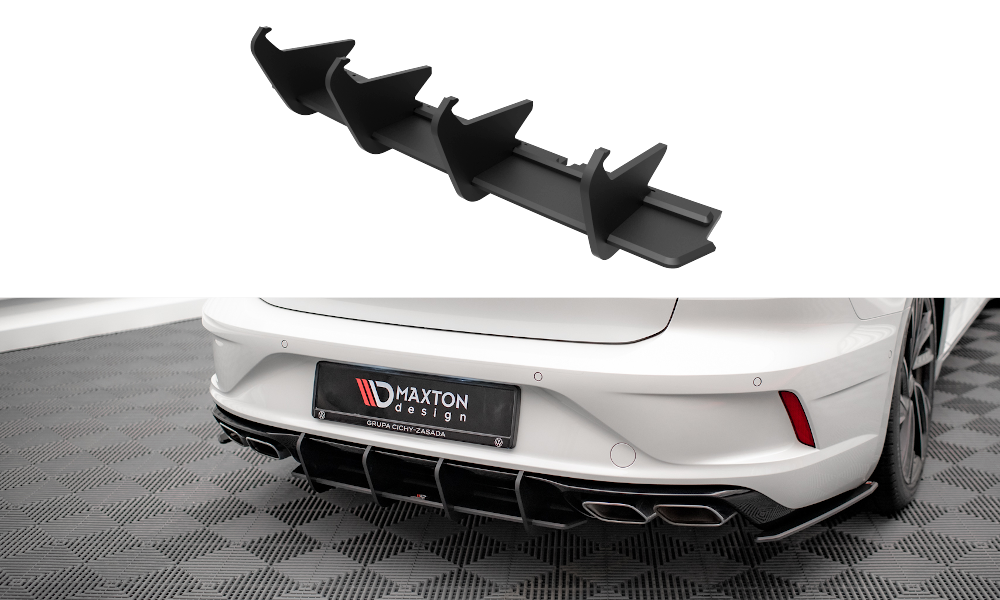 Street Pro Heckschürze Heck Ansatz Diffusor passend für VW Arteon R rot