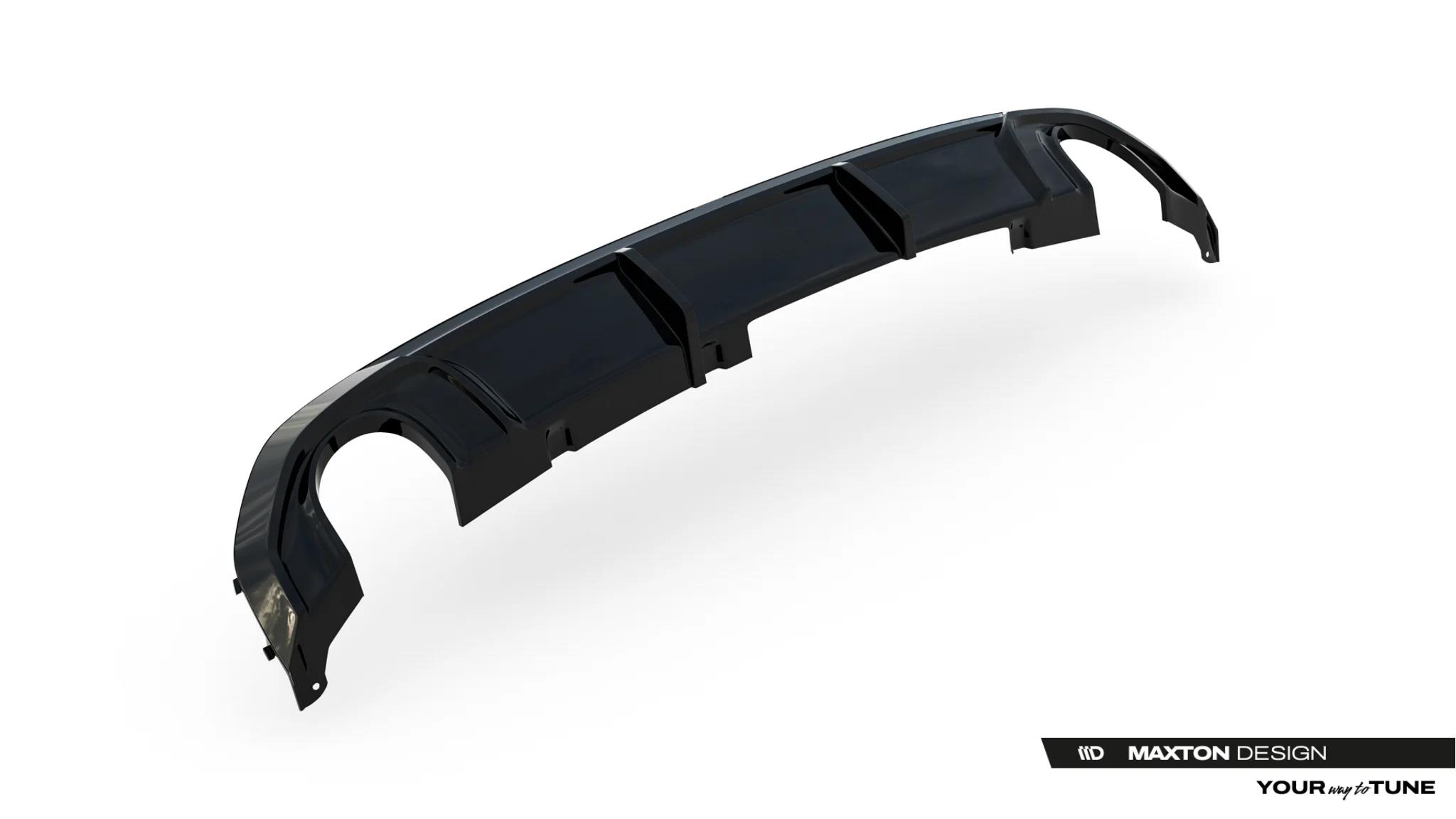 Heckansatz Diffusor passend für BMW 4er M-Paket Gran Coupe G26