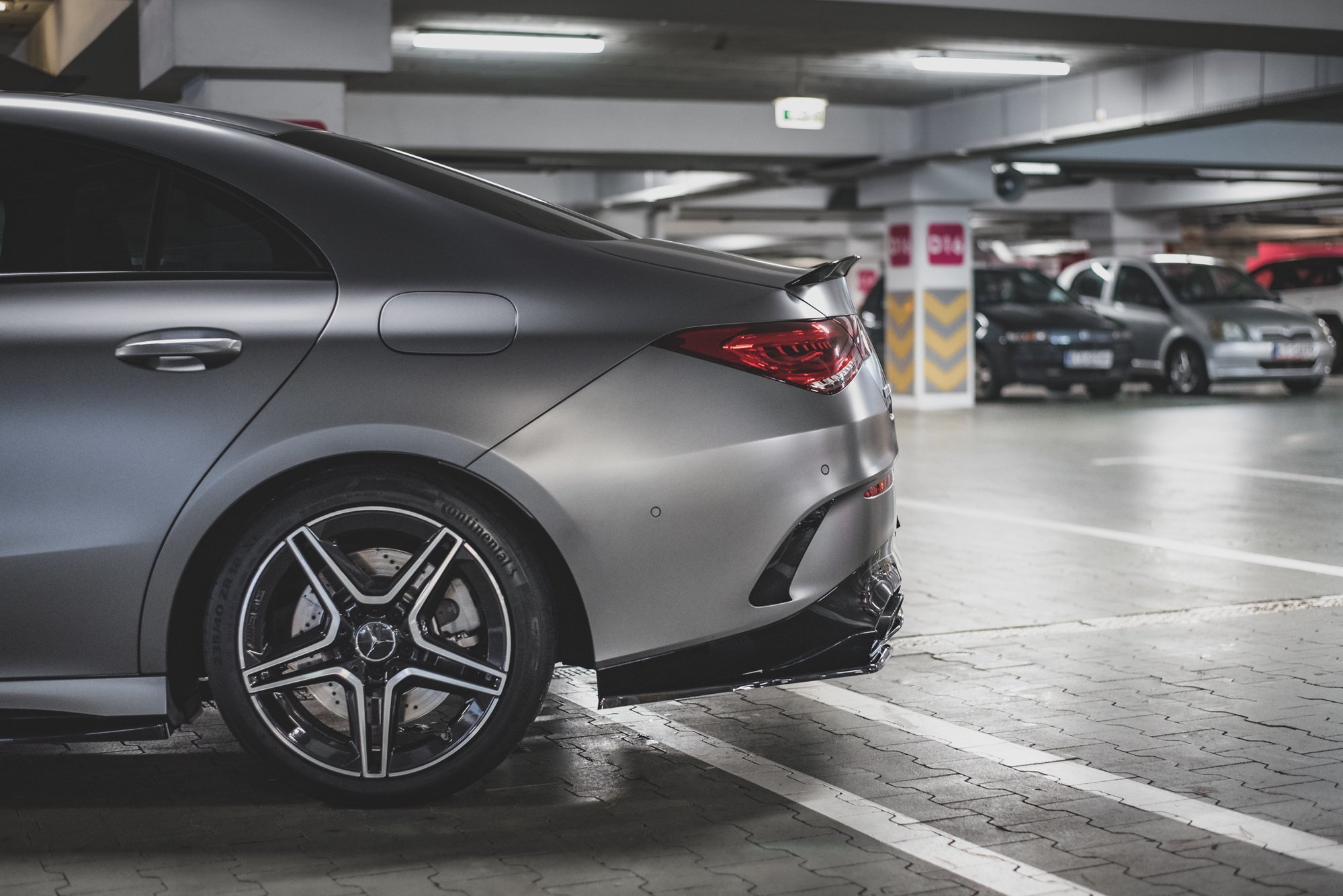 Street+ Heck Ansatz Flaps passend für Mercedes-AMG CLA 35 Aero / 45 Aero C118 schwarz Hochglanz
