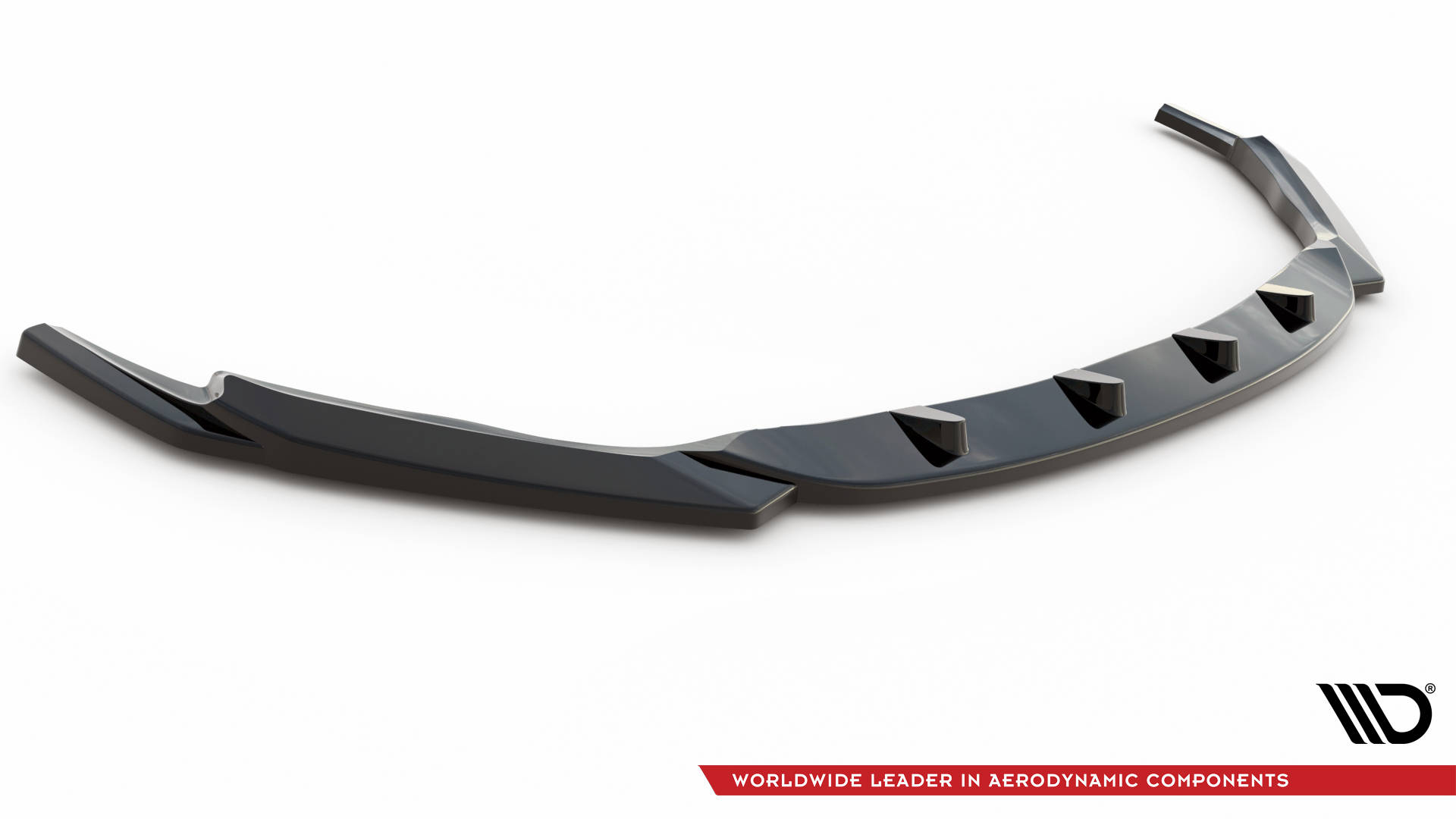 Street+ Spoilerlippe Front Ansatz V.2 passend für Lexus GS F Mk4 FL schwarz Hochglanz