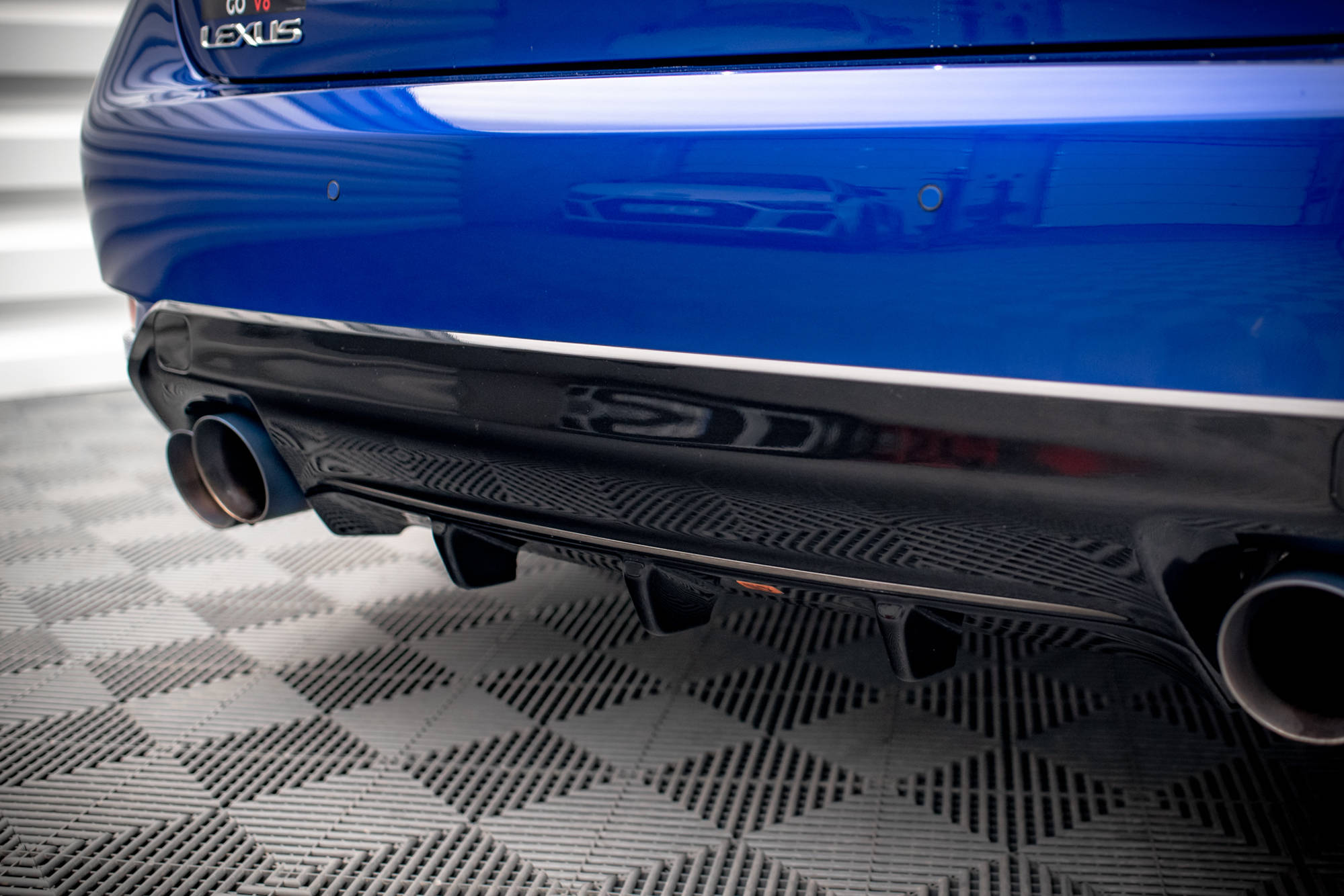 Street+ Heck Ansatz Diffusor passend für Lexus GS F Mk4 FL Carbon Look