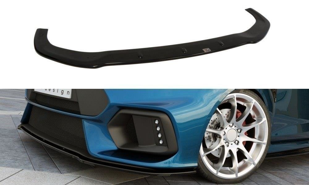 Street+ Spoilerlippe Front Ansatz passend für Ford Fiesta Mk7 FL schwarz Hochglanz