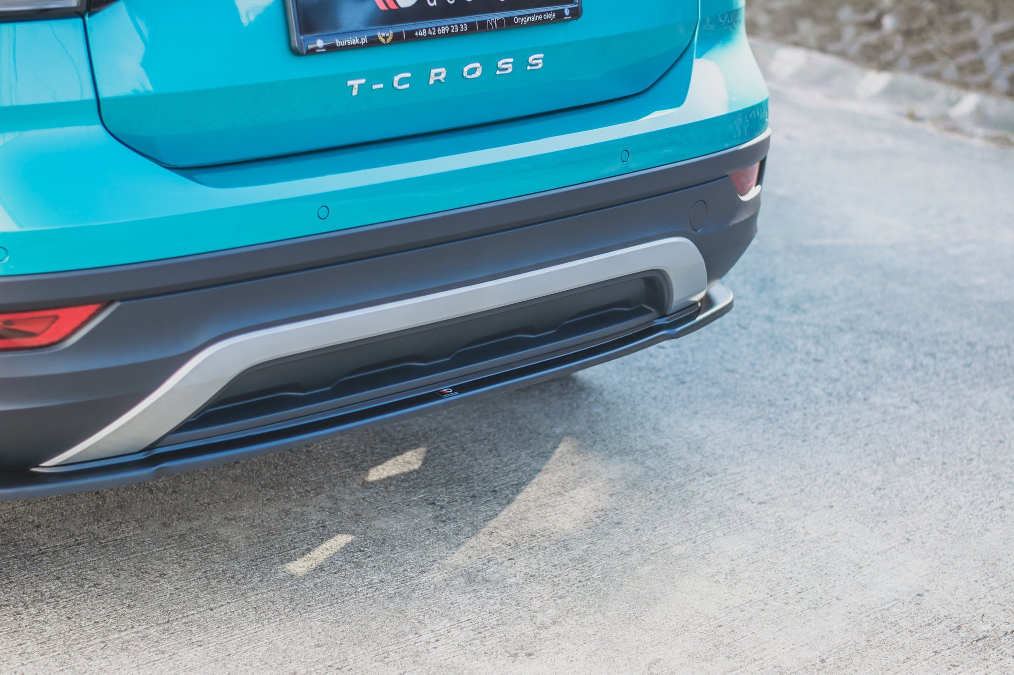 Heckansatz VW T-Cross schwarz Hochglanz