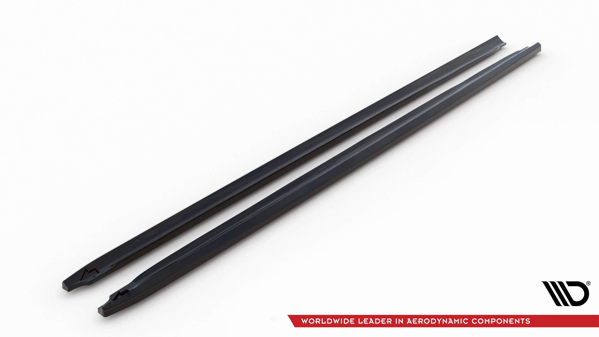 Street+ Seitenschweller Leisten V.2 passend für Audi A5 / A5 S-Line / S5 Coupe 8T schwarz Hochglanz