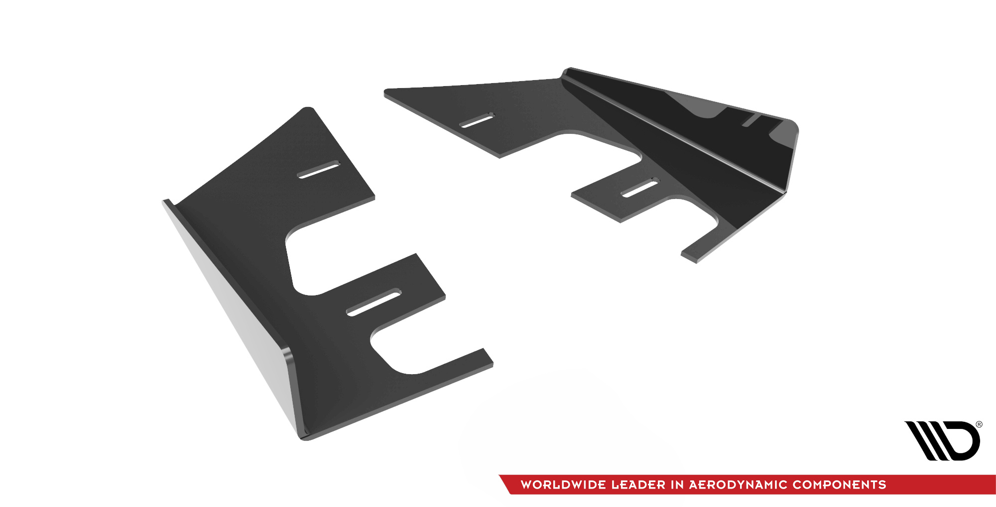Hintere Seiten Flaps passend für Mazda 3 MPS Mk1 schwarz Hochglanz