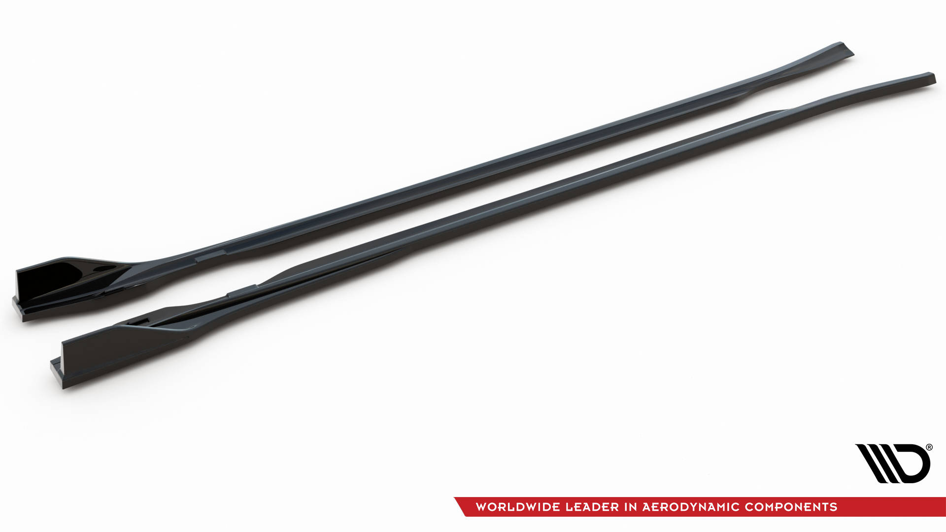 Street+ Seitenschweller Leisten V.2 passend für Audi e-Tron GT / RS GT Mk1 schwarz Hochglanz