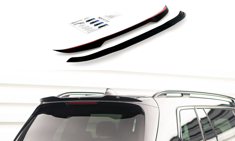 Heck Spoiler Aufsatz Abrisskante passend für BMW X7 M-Paket G07 schwarz Hochglanz