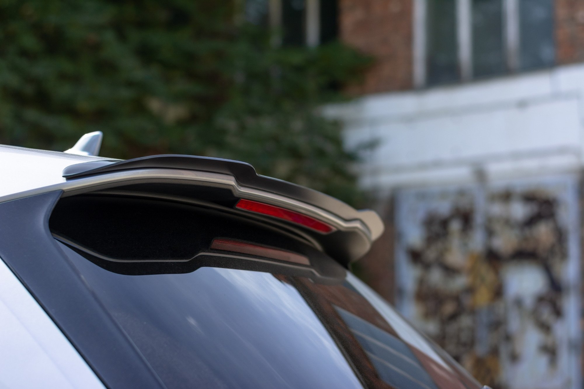 Spoiler CAP für Audi SQ5/Q5 S-line Mk2 schwarz Hochglanz