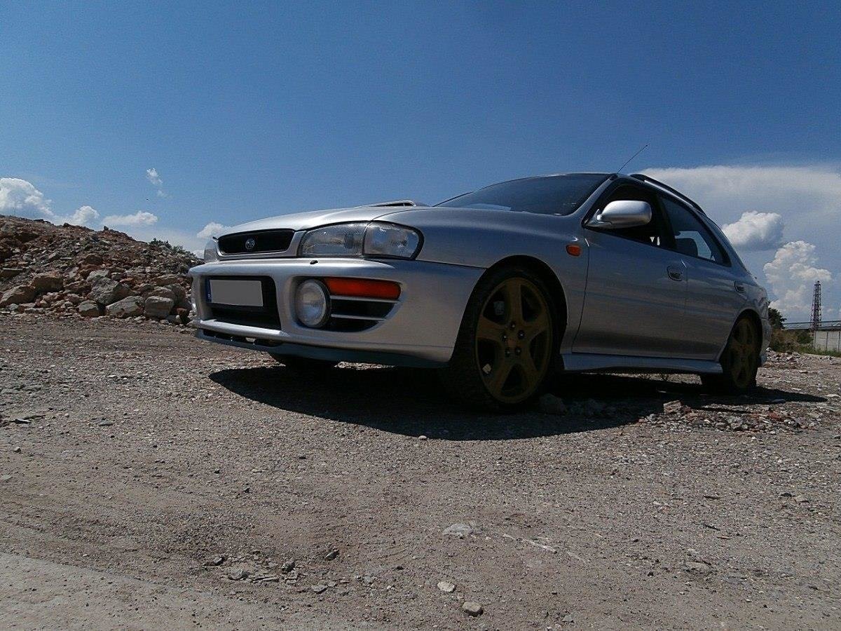 Street+ Spoilerlippe Front Ansatz passend für Subaru Impreza GT schwarz Hochglanz