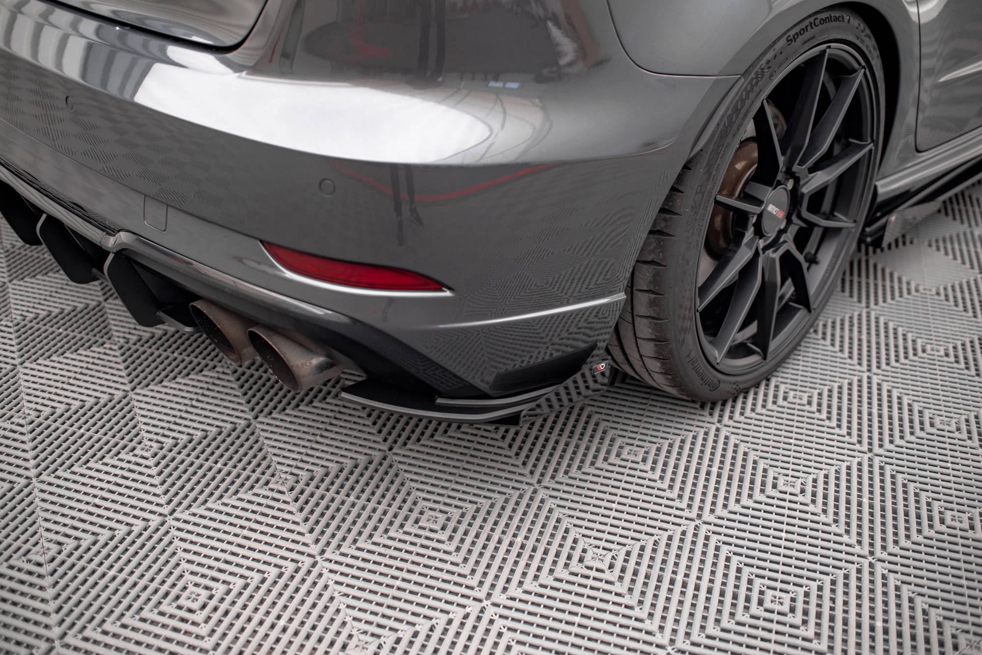 Street Pro Heck Ansatz Flaps passend für Audi S3 Sportback 8V FL schwarz Hochglanz