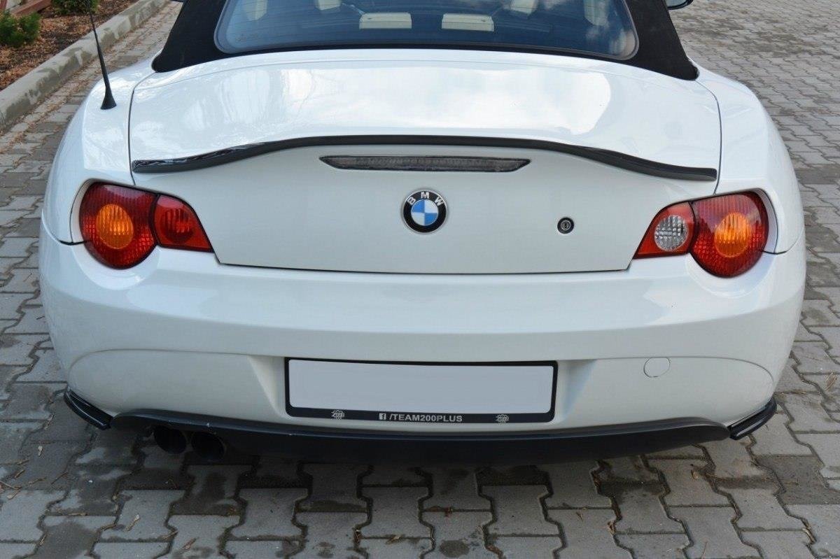 Heck Ansatz Flaps Diffusor für BMW Z4 E85 / E86 vor Facelift schwarz Hochglanz