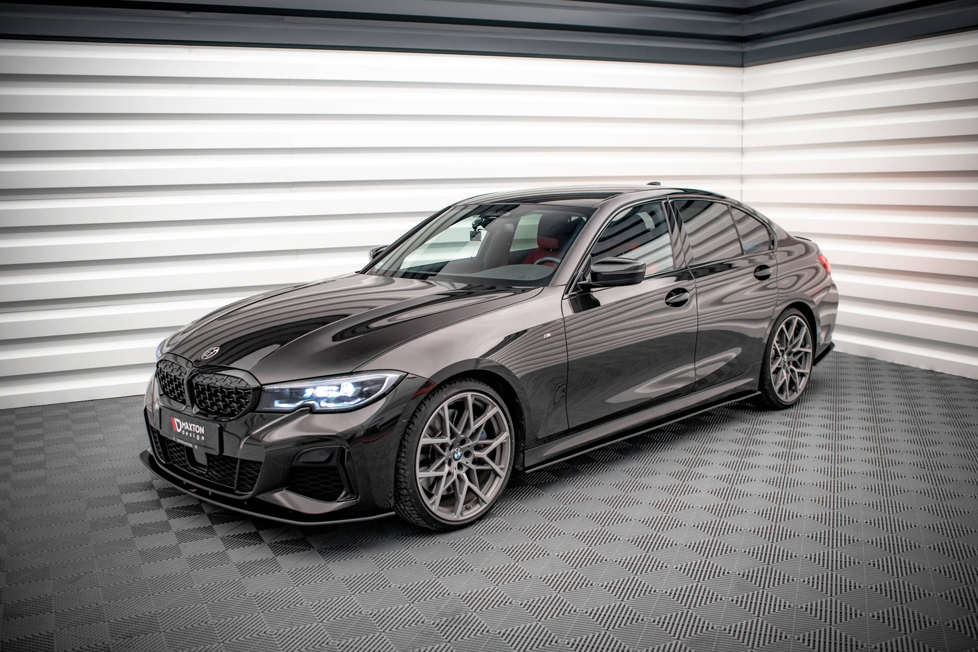 Street Pro Seitenschweller Leisten passend für BMW 3er M-Paket G20 / G21 rot