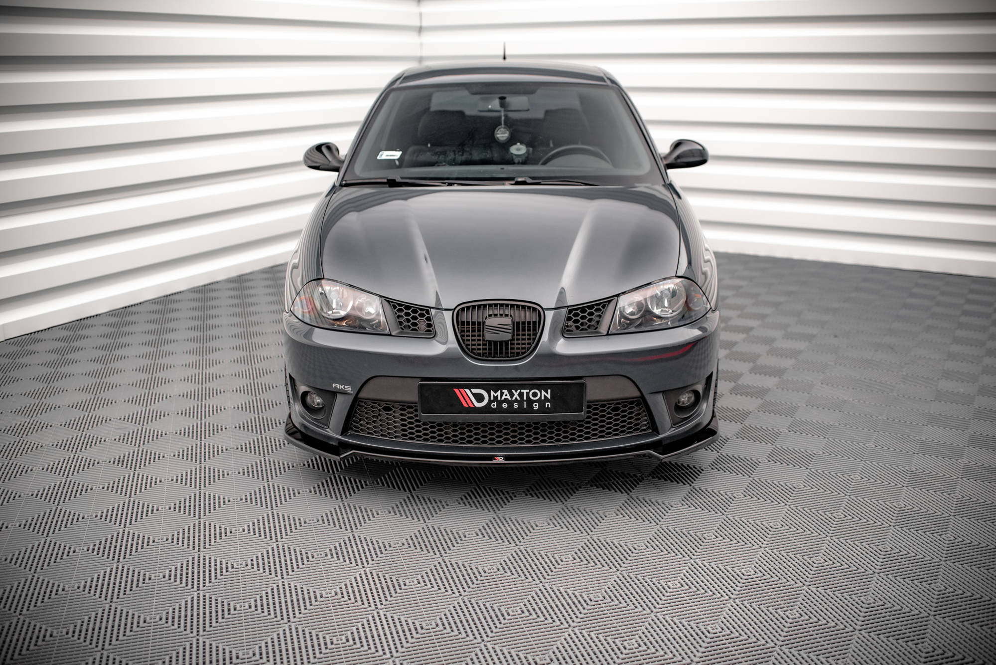 Street+ Spoilerlippe Front Ansatz V.3 passend für Seat Ibiza CUPRA Mk3 schwarz Hochglanz