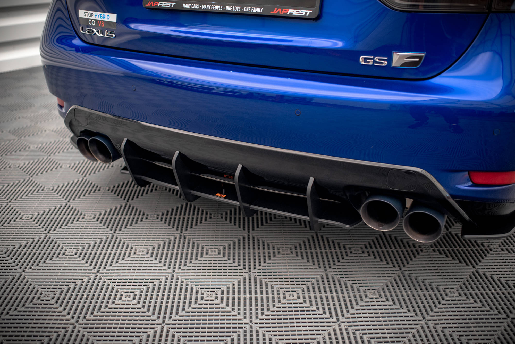Street Pro Heckschürze Heck Ansatz Diffusor passend für Lexus GS F Mk4 FL