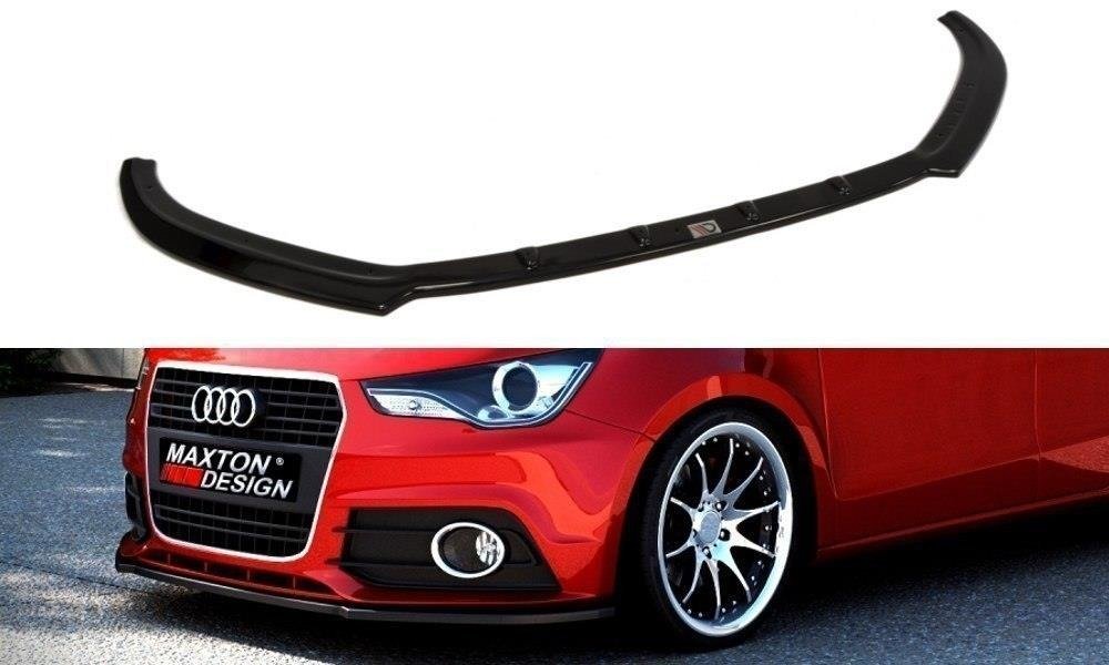 Street+ Spoilerlippe Front Ansatz passend für Audi A1 8X schwarz Hochglanz