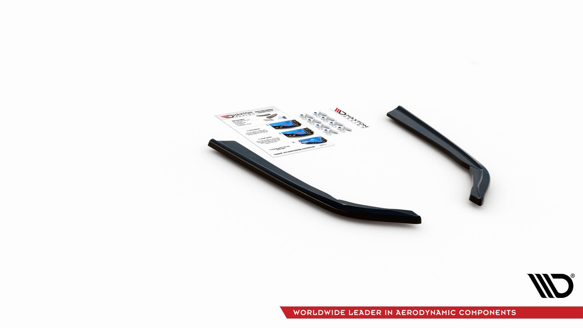 Street+ Heck Ansatz Flaps V.2 passend für BMW 3er G20 / G21 M-Paket schwarz Hochglanz