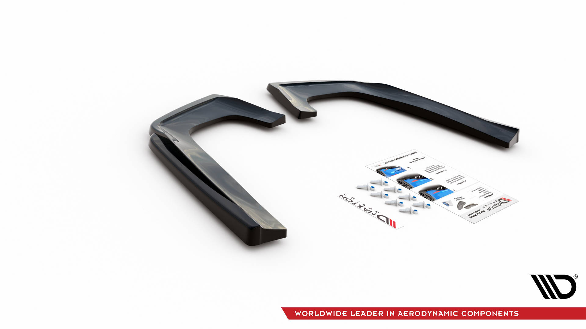 Street+ Heck Ansatz Flaps V.1 passend für Mercedes GLE Coupe 63 AMG C292 schwarz Hochglanz