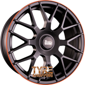 MAM MAM GT1 Matt Black Lip Orange (MBLO) Einteilig 19 Zoll